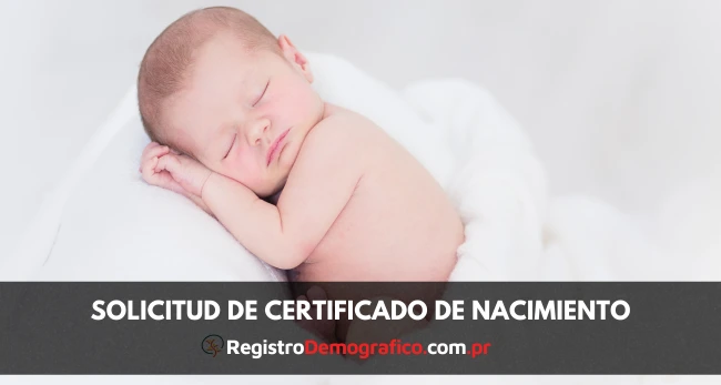 Solicitud de certificado de Nacimiento puerto rico