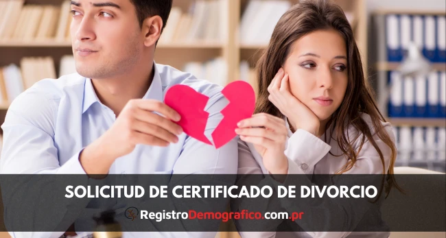 Solicitud de certificado de divorcio puerto rico